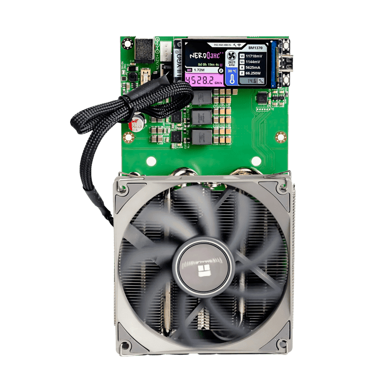 NerdMiner NerdQaxe++ bitcoin miner