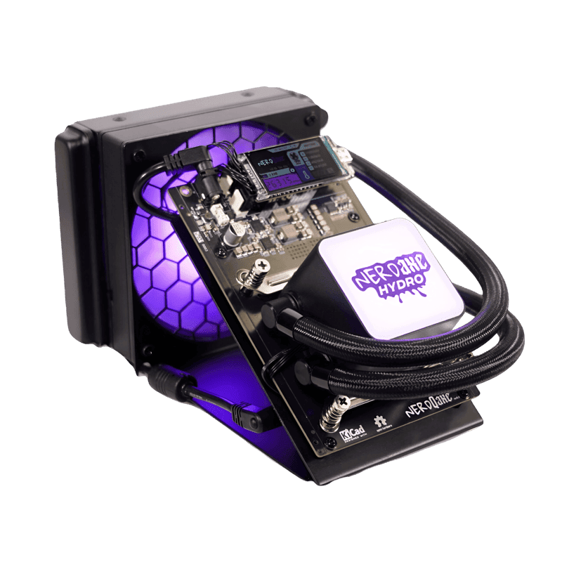 NerdMiner NerdQaxe+ Hyd bitcoin miner