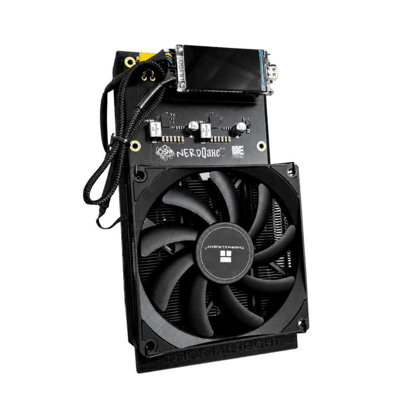 NerdMiner NerdQaxe++ Rev 7 bitcoin miner